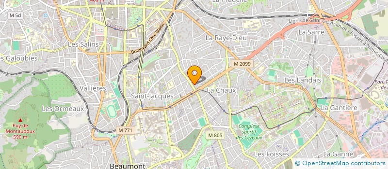 localisation de l'entreprise NIDEEL  CLERMONT-FERRAND