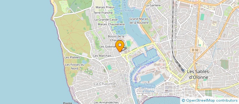 localisation de l'entreprise NIDEFEE à LES SABLES D'OLONNE