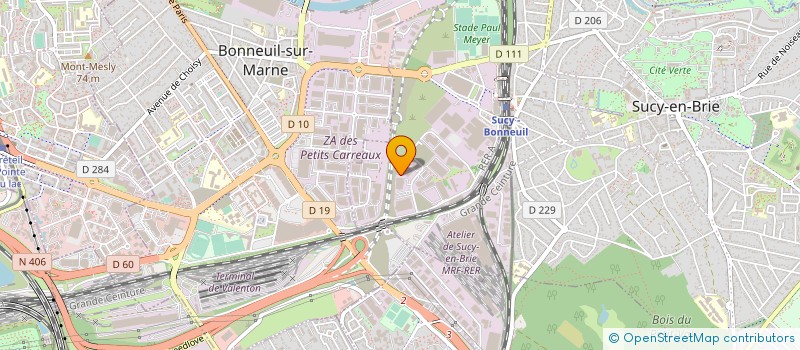 localisation de l'entreprise NIDEK SA à SUCY-EN-BRIE