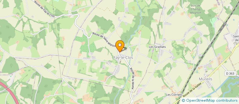 localisation de l'entreprise NIDEL à FAY-LE-CLOS