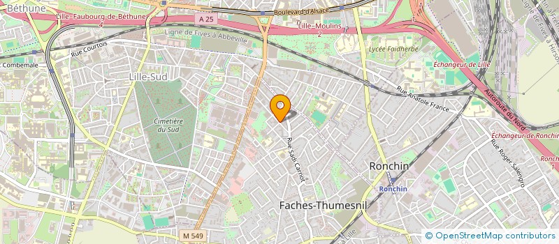 localisation de l'entreprise NIDEO  FACHES-THUMESNIL