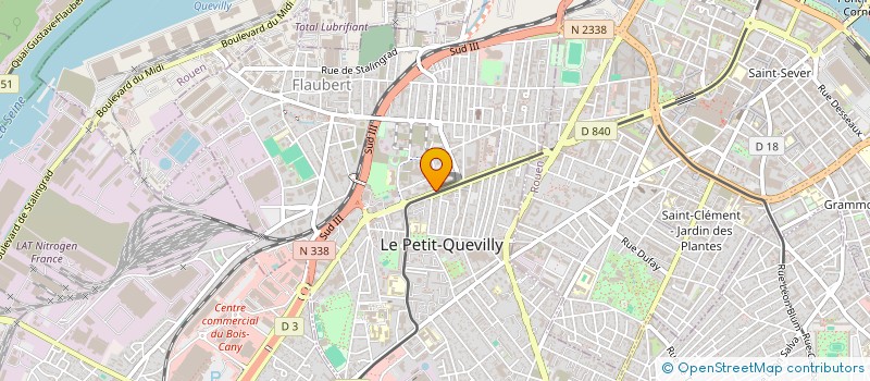 localisation de l'entreprise NIDGE à LE PETIT-QUEVILLY