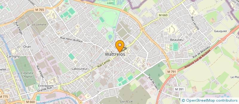 localisation de l'entreprise NIDJMA  WATTRELOS