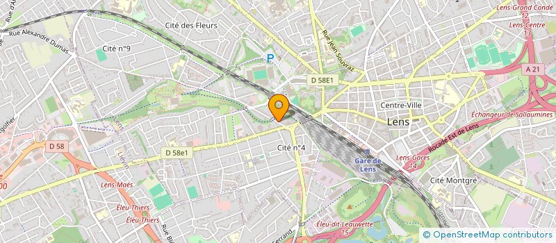 localisation de l'entreprise NIDO  LENS