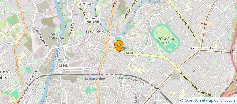 localisation de l'entreprise NIDREVIT à MARCQ-EN-BARŒUL