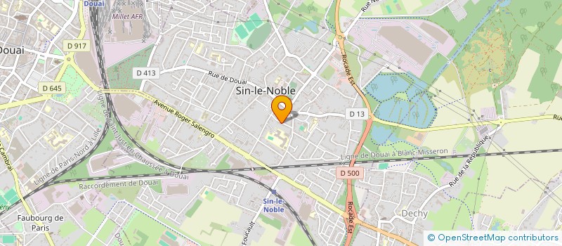 localisation de l'entreprise NIE & CO IMMO  SIN-LE-NOBLE