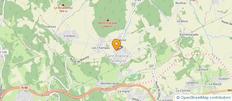 localisation de l'entreprise NIEL ANTHONY  SAINT-ETIENNE-LARDEYROL