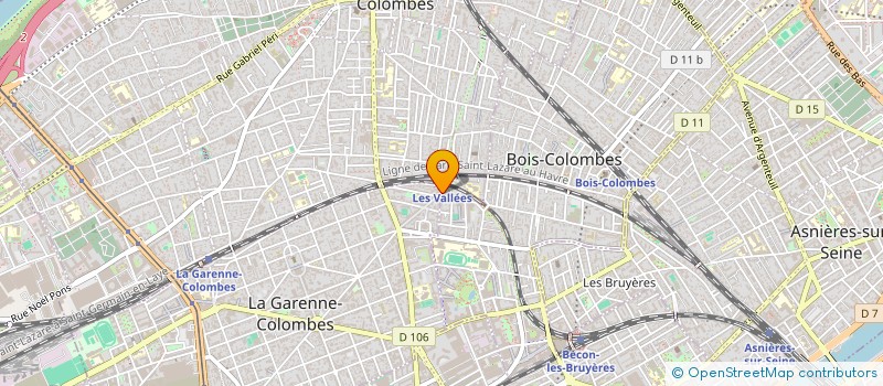 localisation de l'entreprise NIEL FRERES à BOIS-COLOMBES