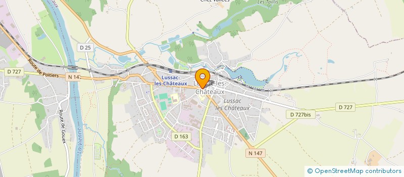 localisation de l'entreprise NIELS à LUSSAC-LES-CHATEAUX