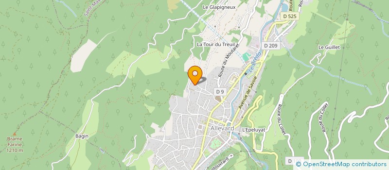 localisation de l'entreprise NIEPCE  ALLEVARD