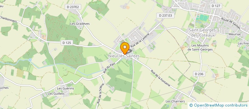 localisation de l'entreprise NIEUL EN FETE  NIEUL-LES-SAINTES