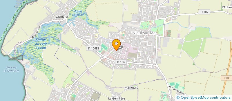 localisation de l'entreprise NIEUL SA MERE  NIEUL-SUR-MER