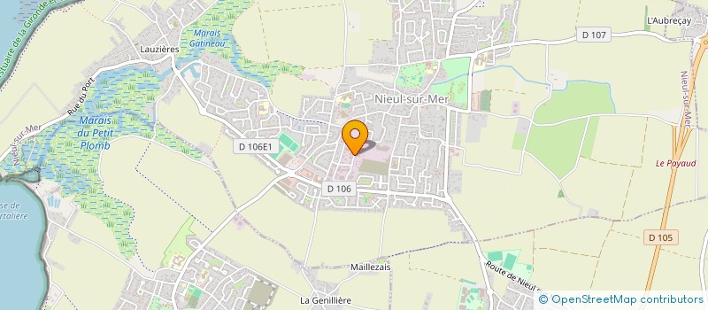 localisation de l'entreprise NIEULFORM  NIEUL-SUR-MER