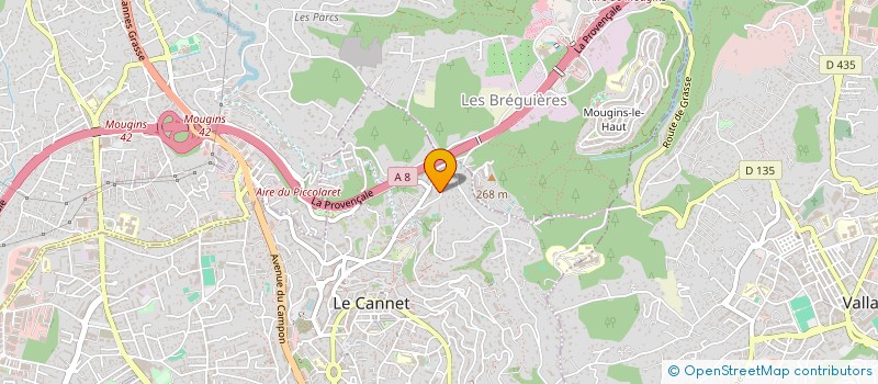 localisation de l'entreprise NIEV à LE CANNET