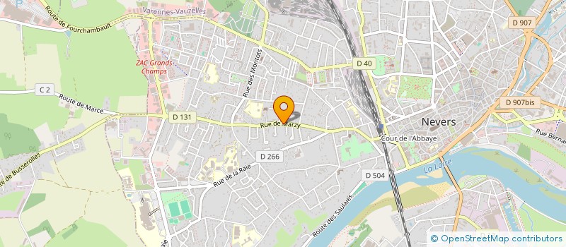 localisation de l'entreprise NIEVRE COURTAGE EN TRAVAUX 58 à NEVERS