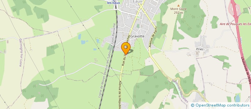 localisation de l'entreprise NIEVRE EXPLOITATION FORESTIERE à POUGUES-LES-EAUX