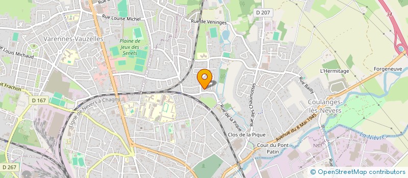 localisation de l'entreprise NIEVRE SECOURS PREVENTION  COULANGES-LES-NEVERS