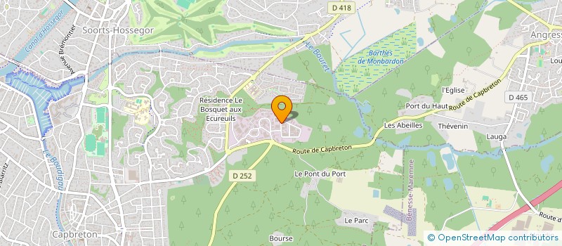localisation de l'entreprise NIFRA à CAPBRETON