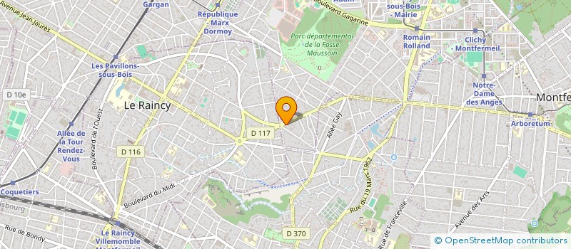 localisation de l'entreprise NIGET à CLICHY-SOUS-BOIS
