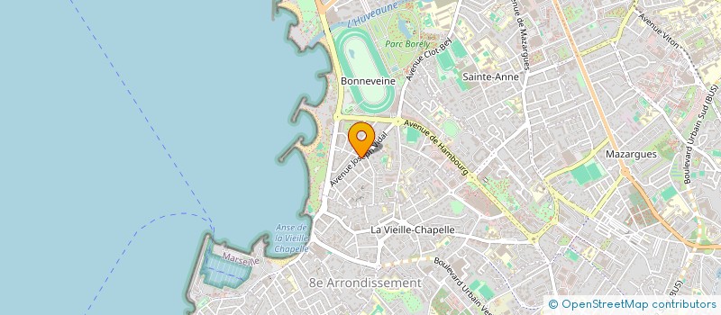 localisation de l'entreprise NIGHT ANGEL  MARSEILLE 8EME