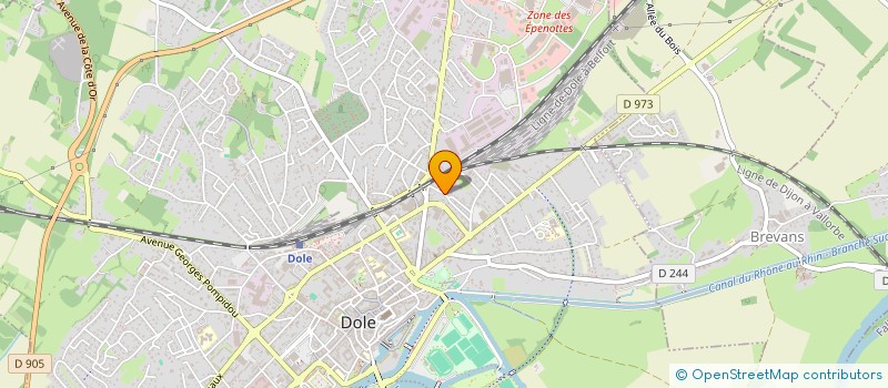 localisation de l'entreprise NIGHT & CRUISE à DOLE