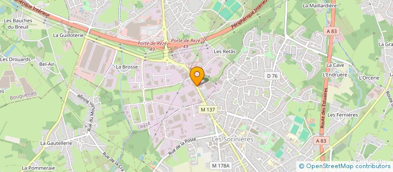 localisation de l'entreprise NIGHT SHIFT PRODUCTION  REZE