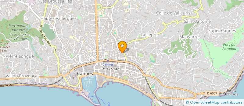 localisation de l'entreprise NIGHT SHOP à CANNES