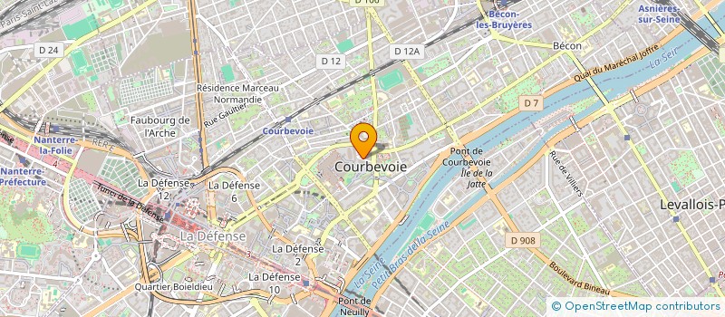 localisation de l'entreprise NIGHT SWIM à COURBEVOIE