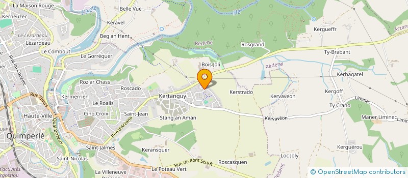 localisation de l'entreprise NIGL'OBAT  QUIMPERLE