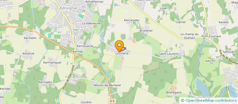 localisation de l'entreprise NIGLO à KERVIGNAC