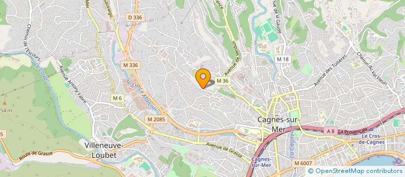 localisation de l'entreprise NIGLOPIN à CAGNES-SUR-MER