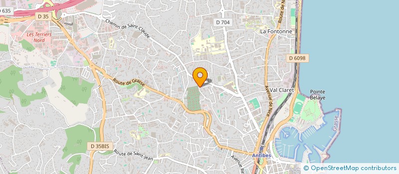 localisation de l'entreprise NIGRE à ANTIBES