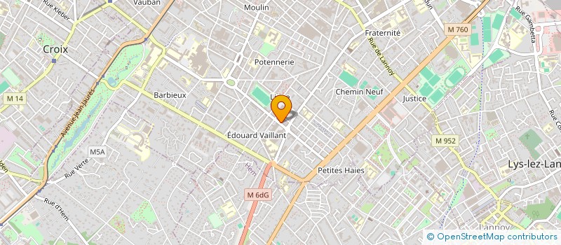 localisation de l'entreprise NIIA59 à ROUBAIX