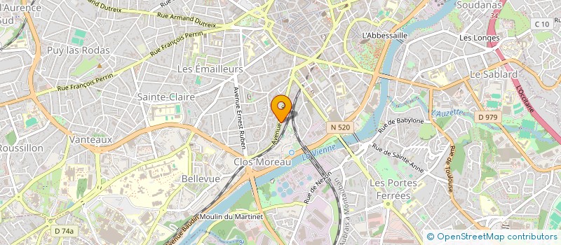 localisation de l'entreprise NIIM à LIMOGES