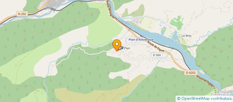 localisation de l'entreprise NIJE  ENTREVAUX