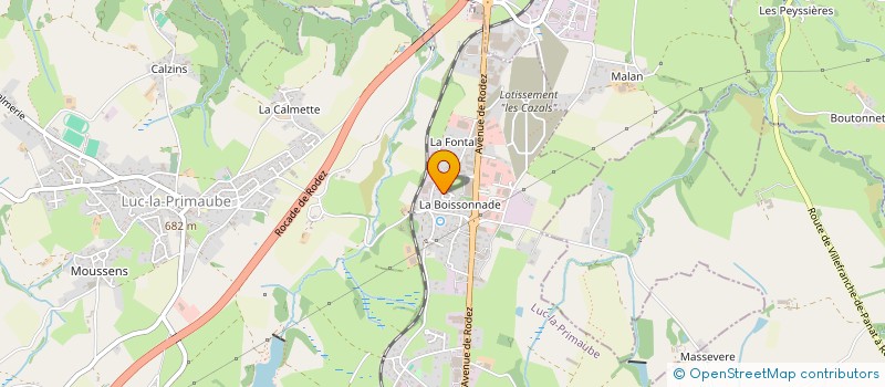 localisation de l'entreprise NIJER CLIM 12 à LUC-LA-PRIMAUBE