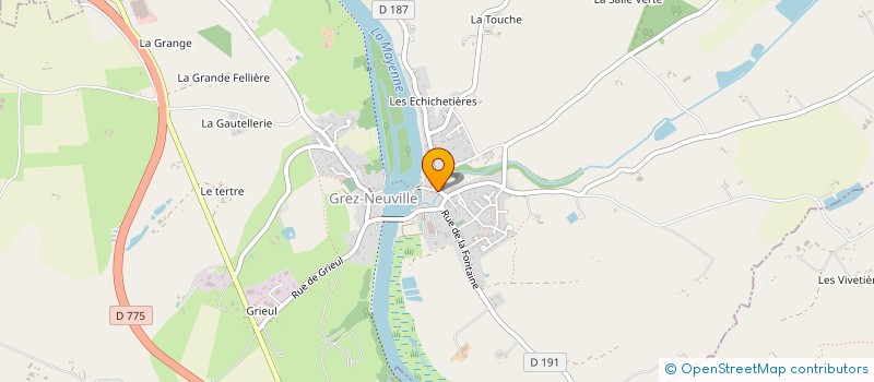 localisation de l'entreprise NIKITA à GREZ-NEUVILLE