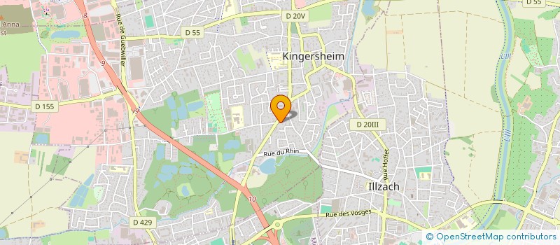 localisation de l'entreprise NIKOLA TESLA  KINGERSHEIM