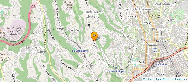 localisation de l'entreprise NIKOS  NICE