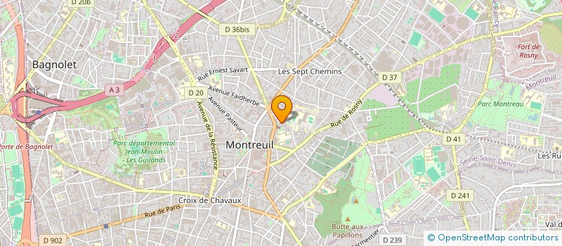 localisation de l'entreprise NIL 93 à MONTREUIL