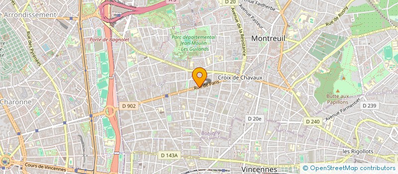 localisation de l'entreprise NIL MUSIQUE à MONTREUIL