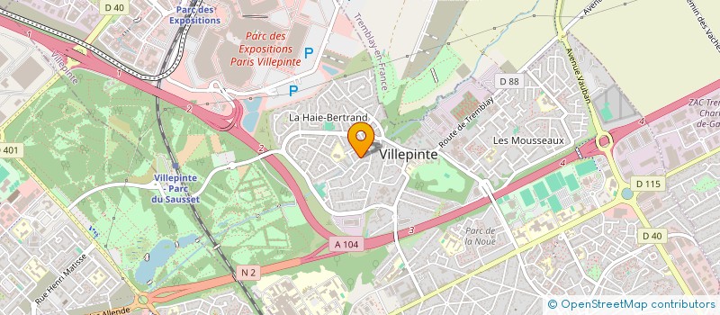localisation de l'entreprise NIL TRANSPORT à VILLEPINTE