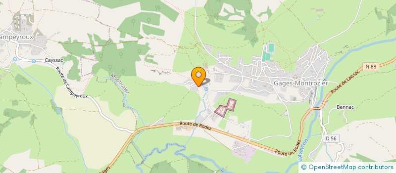 localisation de l'entreprise NILAE  MONTROZIER