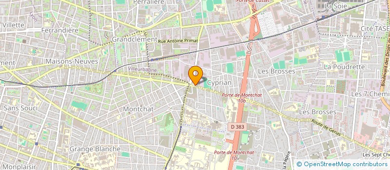 localisation de l'entreprise NILAY à VILLEURBANNE