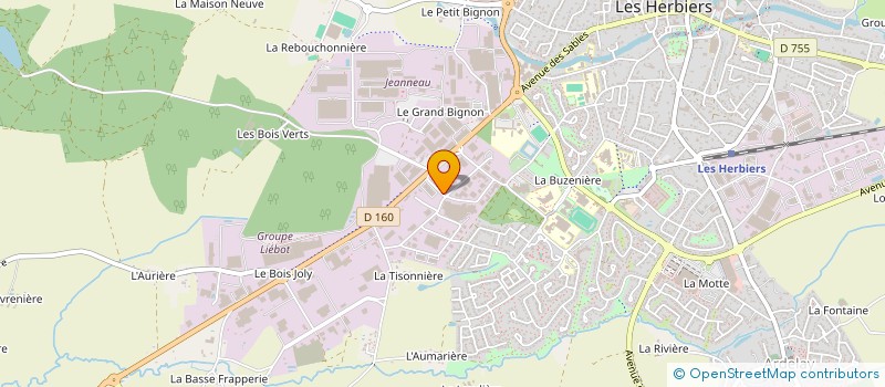 localisation de l'entreprise NILEMA  LES HERBIERS