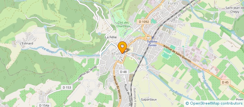 localisation de l'entreprise NILIE OPTIQUE  TULLINS