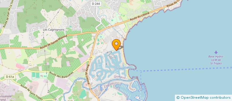 localisation de l'entreprise NILKA à GRIMAUD
