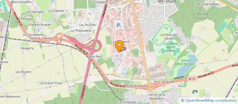 localisation de l'entreprise NILKHANTA  CHAMBRAY-LES-TOURS