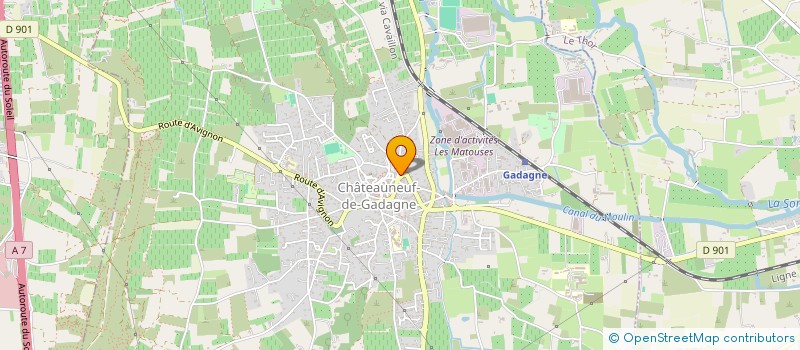 localisation de l'entreprise NILO BLEU  CHATEAUNEUF-DE-GADAGNE