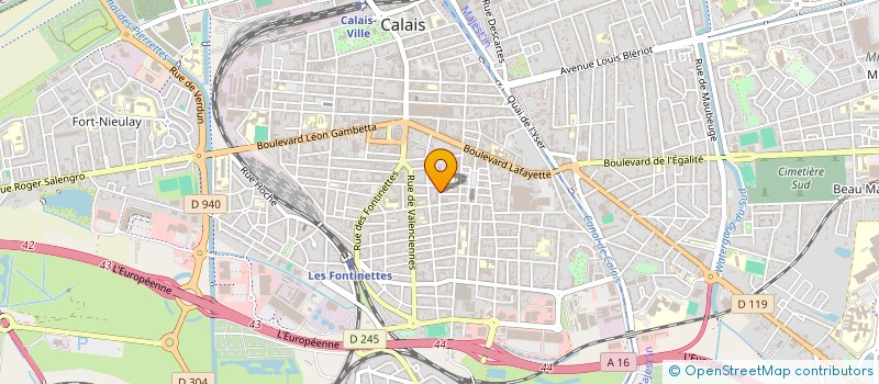 localisation de l'entreprise NILSINE à CALAIS
